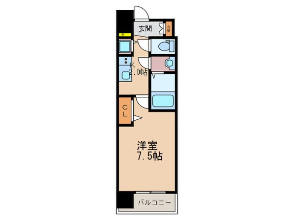 ﾌﾟﾚｻﾝｽ野田阪神駅前ｻﾞ･ﾌｧｰｽﾄ(701の物件間取画像